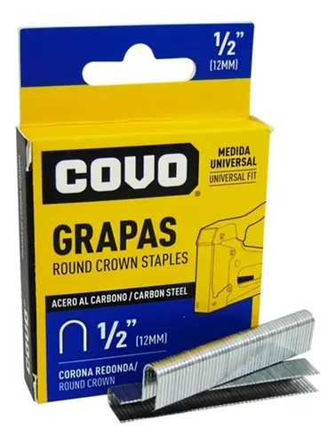 GRAPAS 12MM CORONA REDONDA COVO A145-9GN-U12