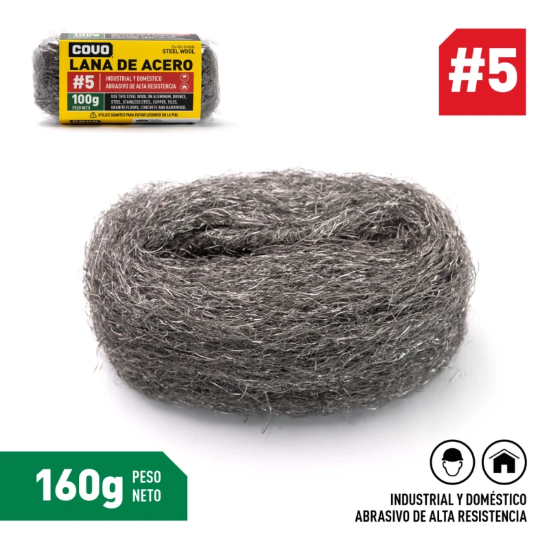 LANA DE ACERO #5 100G COVO CV-SY-5100G